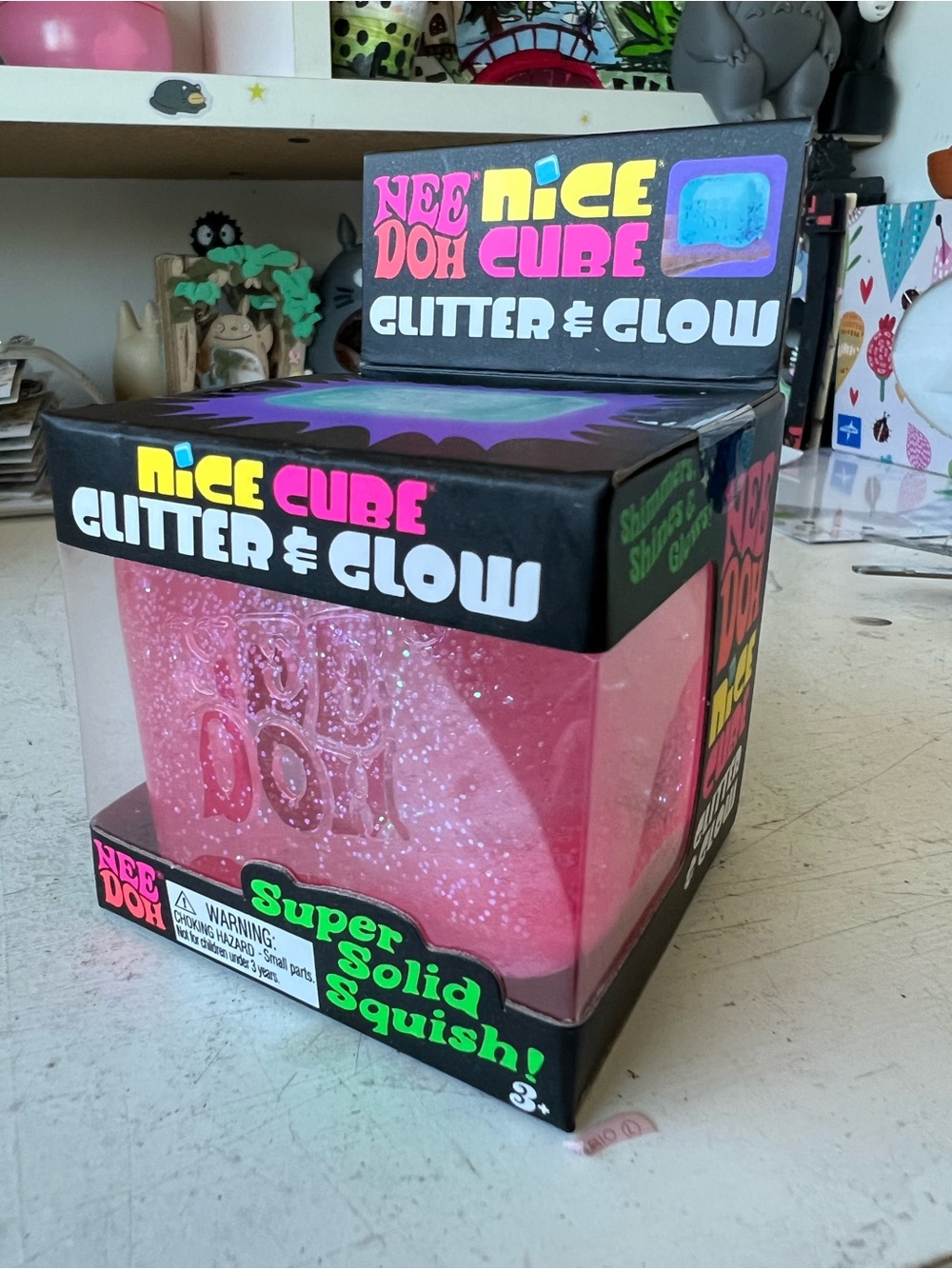 Needoh Glitter Cube Squishy